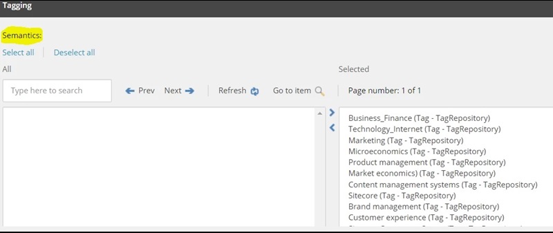 Text Analytics Tags