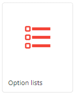 Content Hub option lists