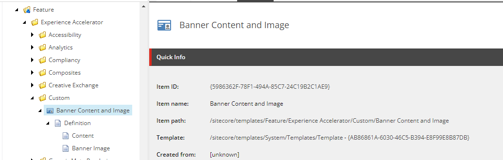 SXA template location