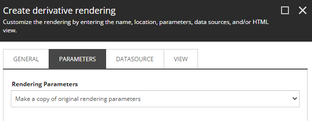 SXA copy parameters