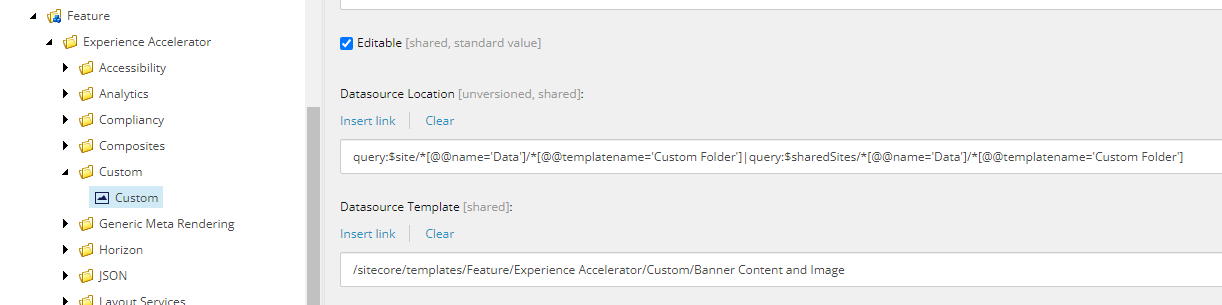 SXA view datasource