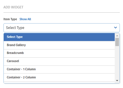 Optimizely CMS - select widget