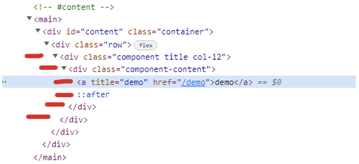 page rendering code