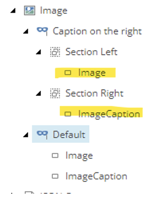 Add captions to sections