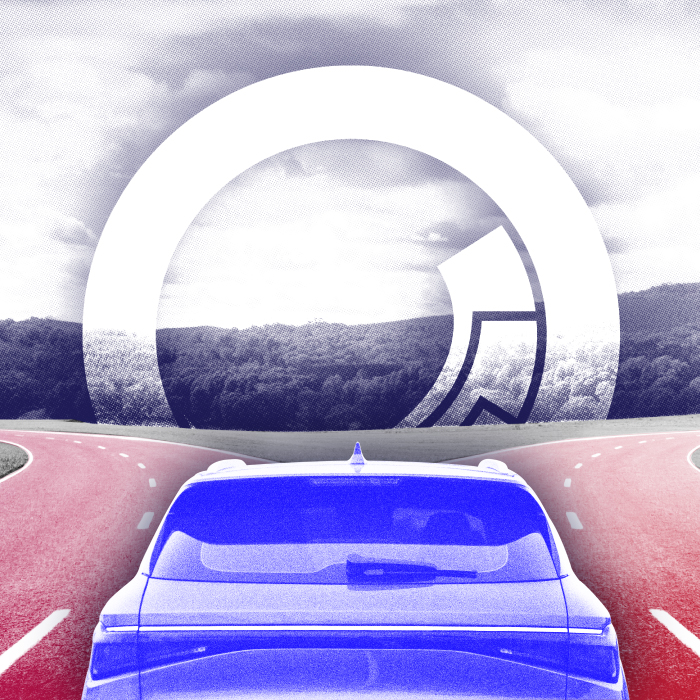 Fork in the Road with Sitecore Logo in the center