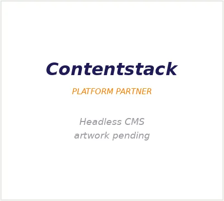 Contentstack partner badge — artwork pending