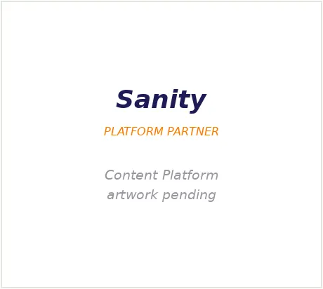 Sanity partner badge — artwork pending
